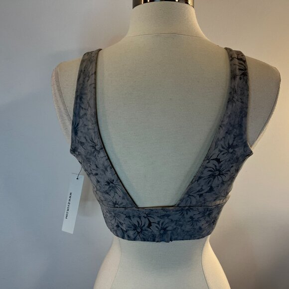 Evolution and Creation Women's Grey Floral Bra Top - Size Medium - NWT - Picture 3 of 3